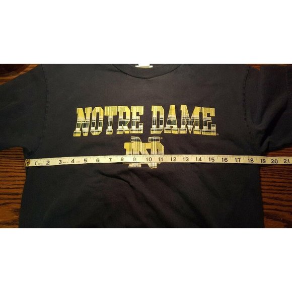 Notre Dame Fighting Irish Men's Navy Blue Tee T-Shirt M Footlocker Team Edition - Picture 7 of 10
